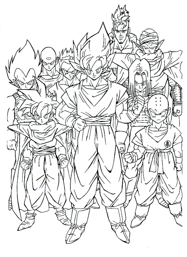 Cell Saga Z Fighters - Dragon Ball Z