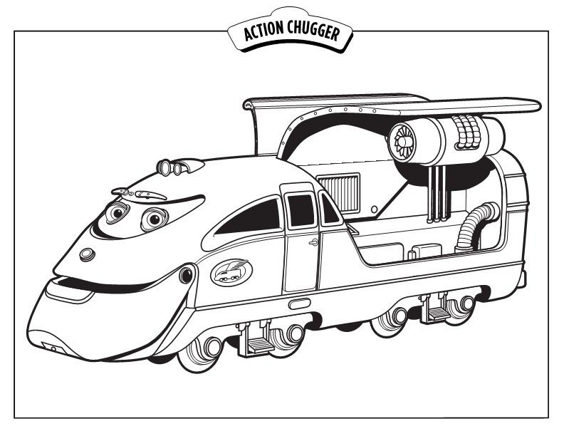 Chuggington Action Chugger Coloring Pages