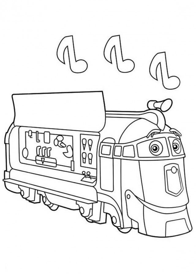 Chuggington Frostini Music Coloring Pages