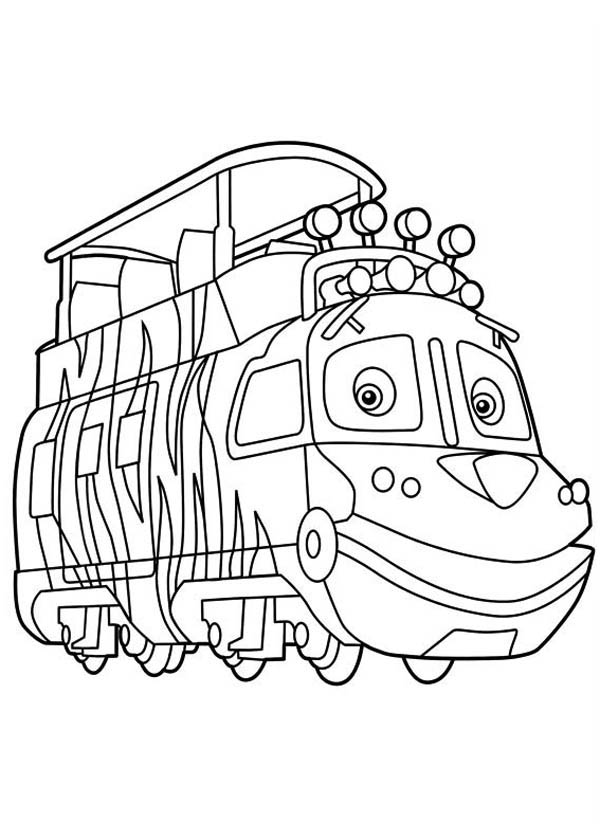 Chuggington Mtambo Coloring Page