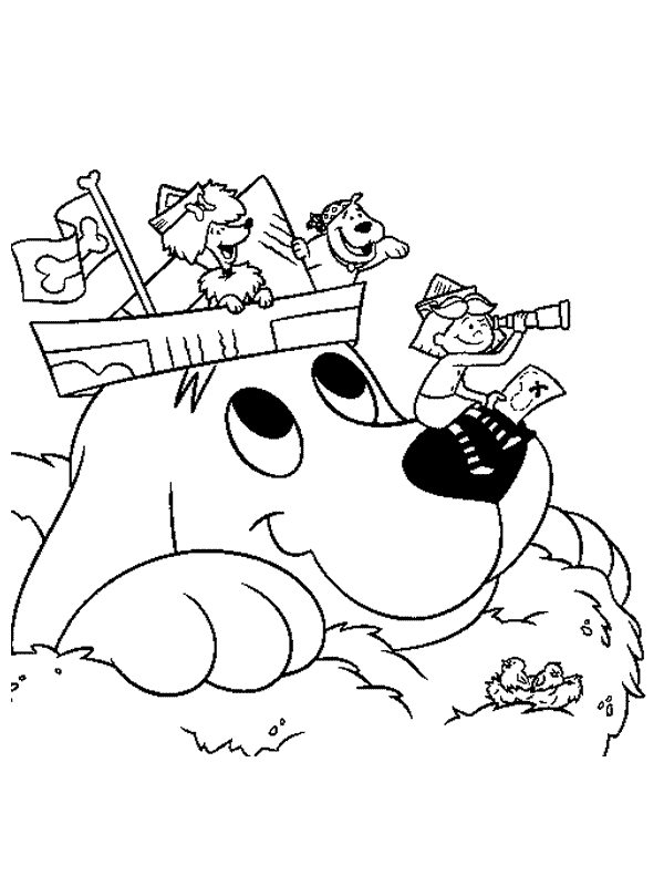 Clifford And His Friends Coloring Pages