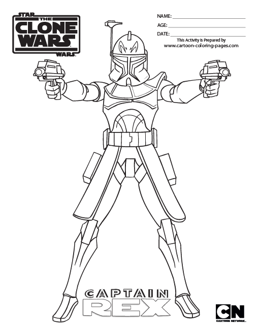 Clone Wars Coloring Page