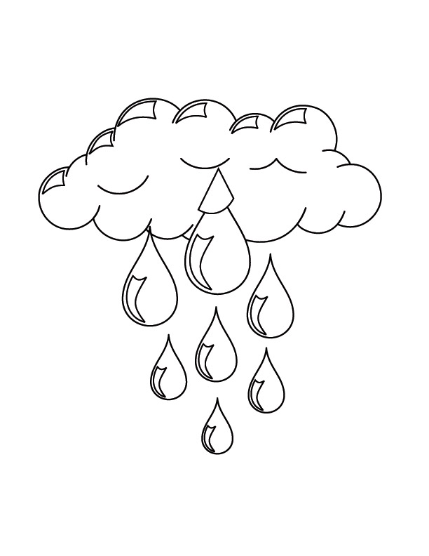 Cloud Coloring Pages Printable