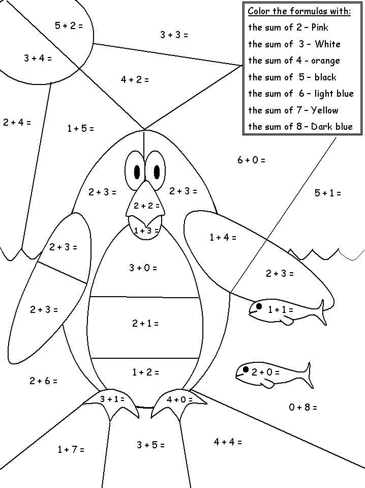 Color By Number Addition