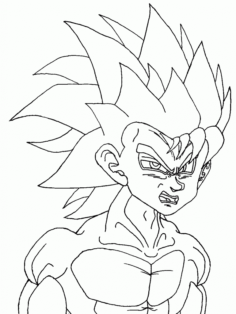 Coloring Page Dragon Ball Z