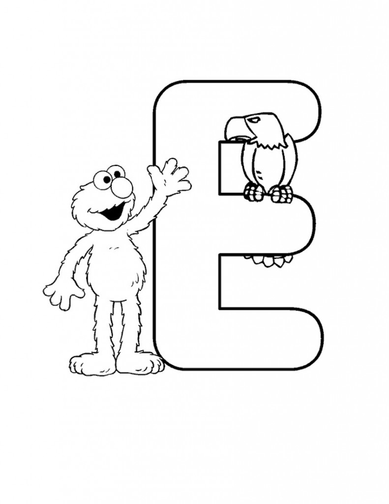 Coloring Page of Elmo