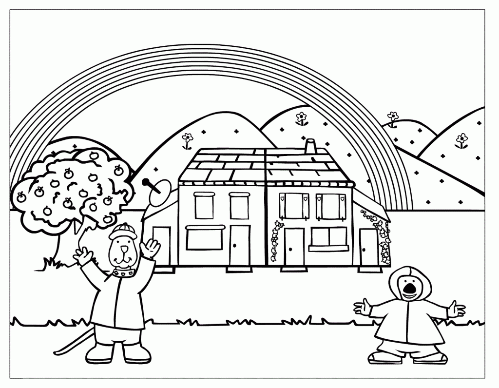 Coloring Page Rainbow