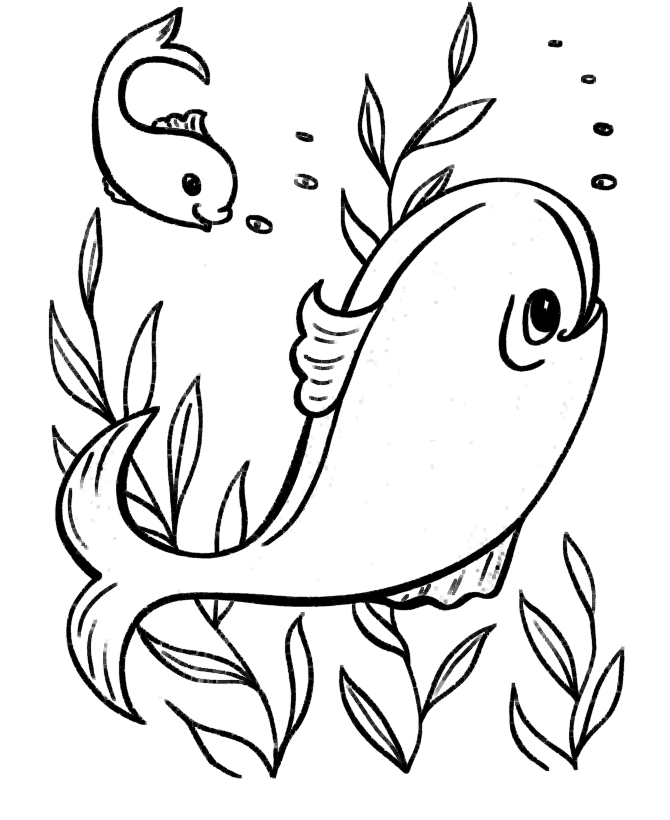 Coloring Pages of Fish In The Ocean