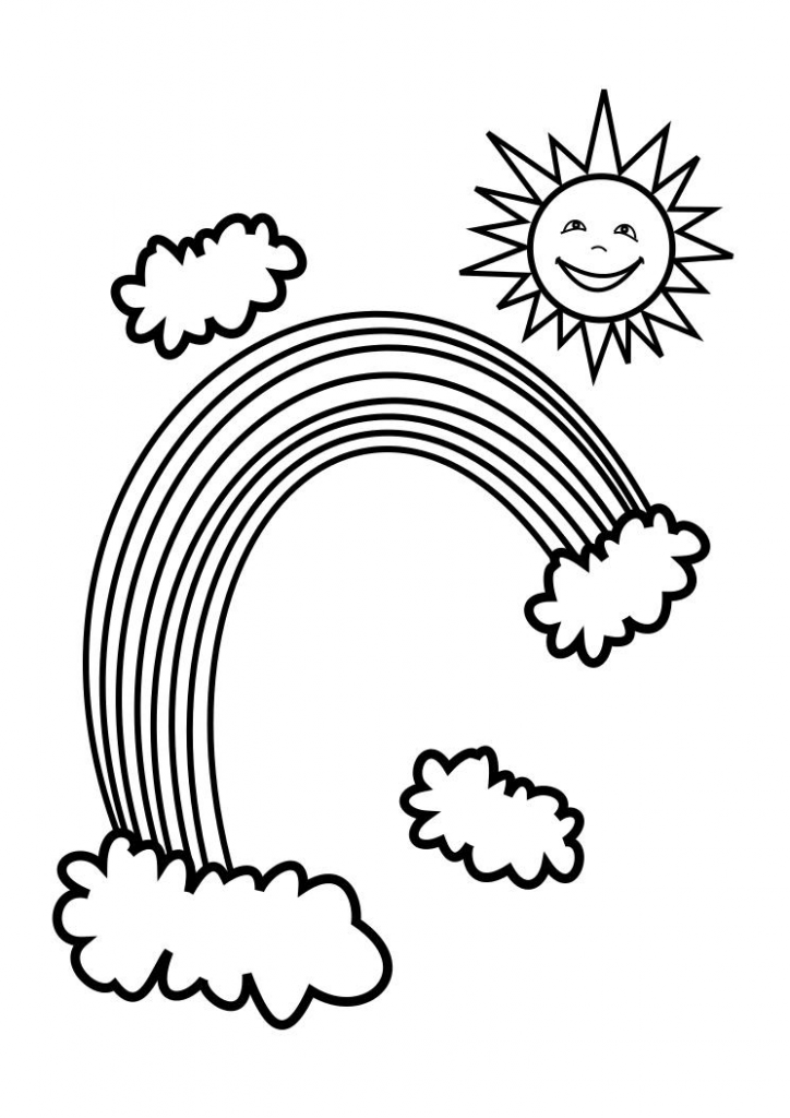 Coloring Pages of Rainbow