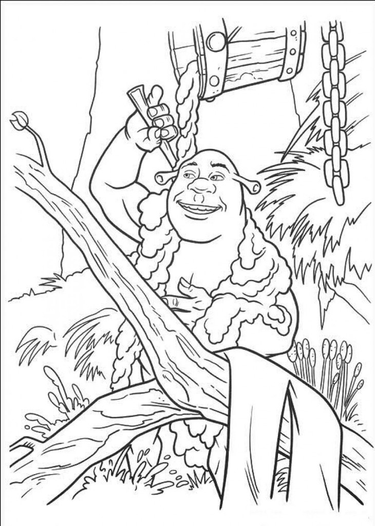 Coloring Pages of Shrek