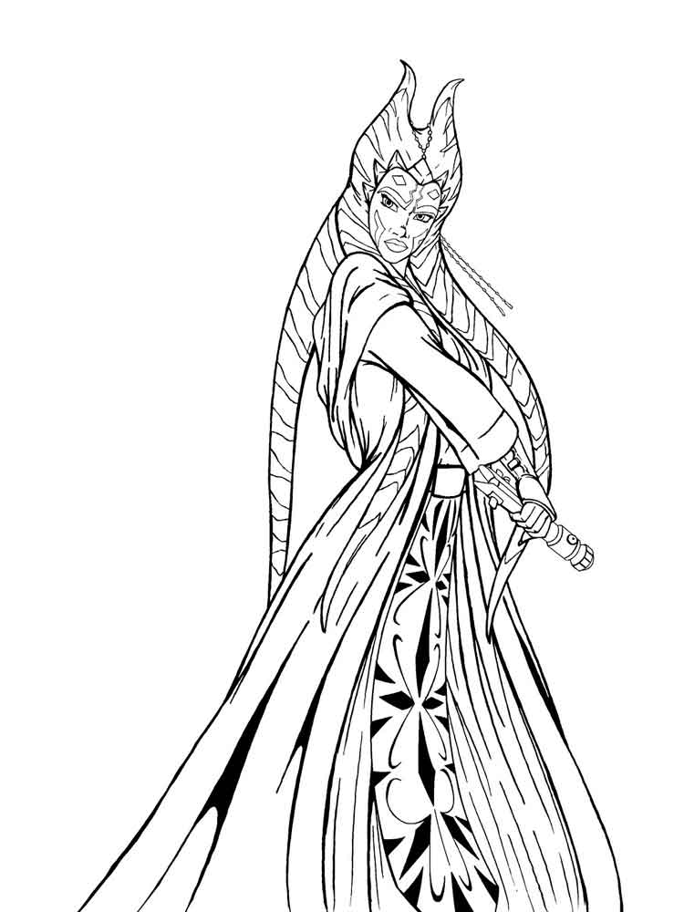 Cool Ahsoka Tano Coloring Pages