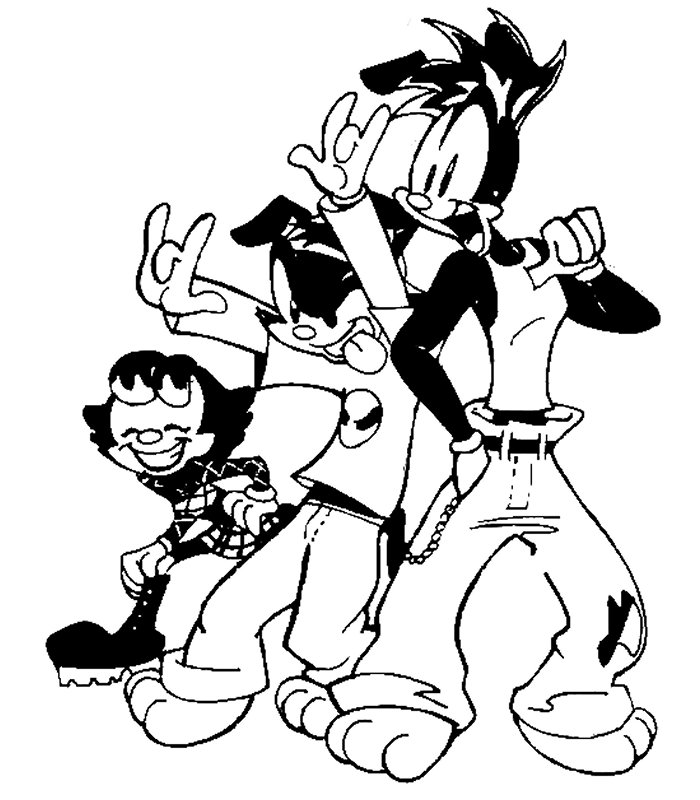 Cool Animaniacs Coloring Page