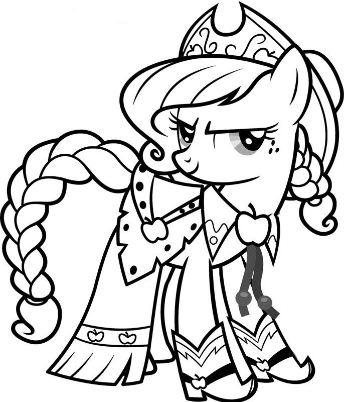 Cool Applejack Coloring Pages