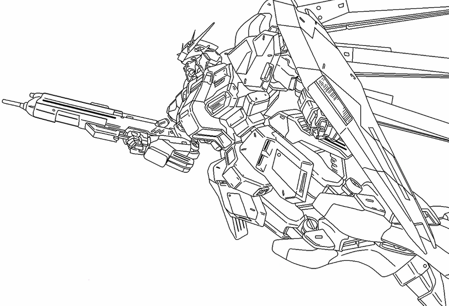 Cool Gundam Coloring Pages