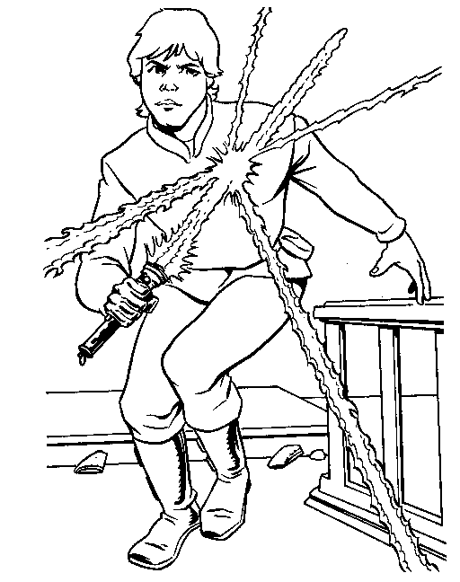 Cool Luke Skywalker Coloring Pages