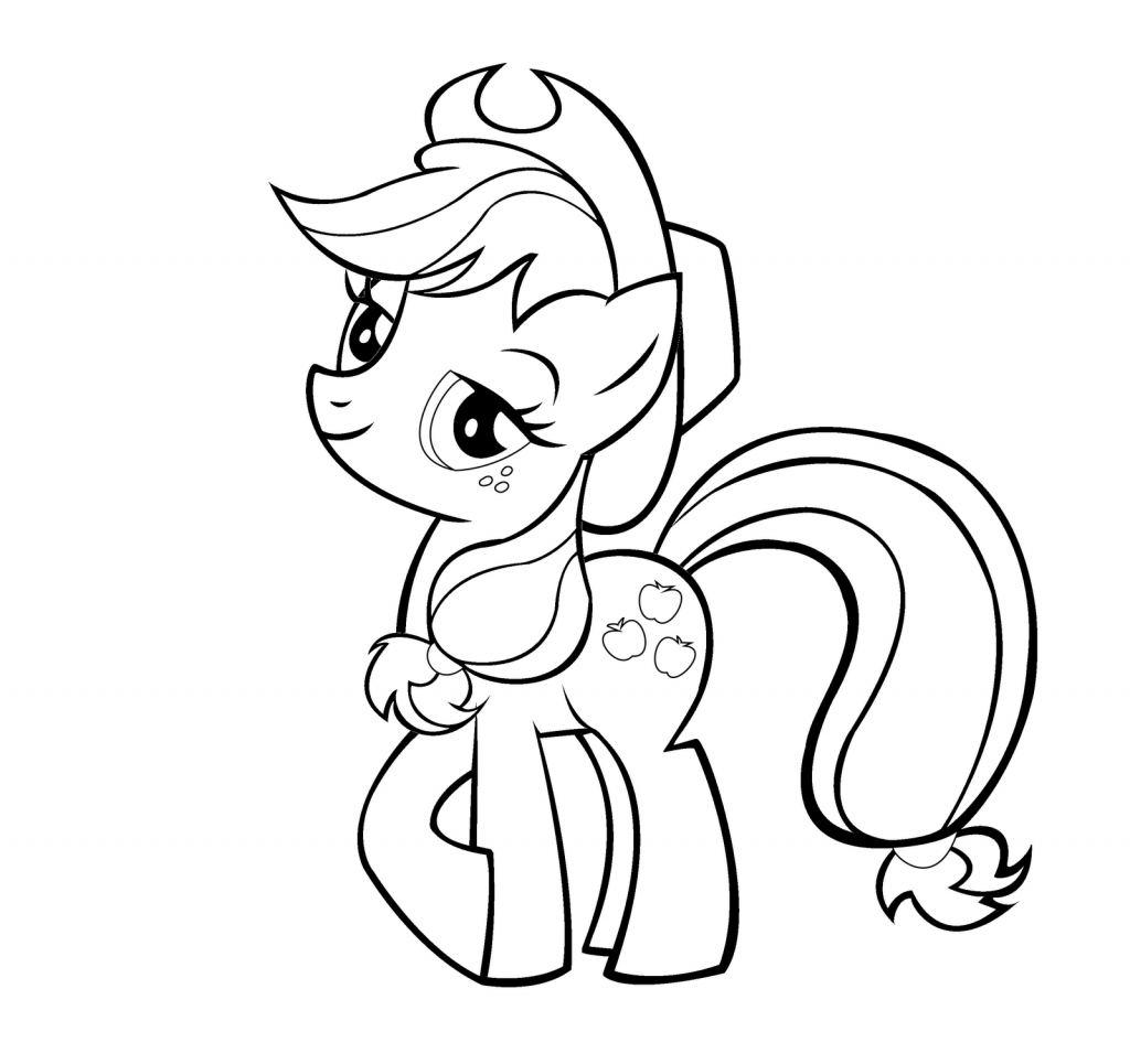 Cute Apple Jack Coloring Pages
