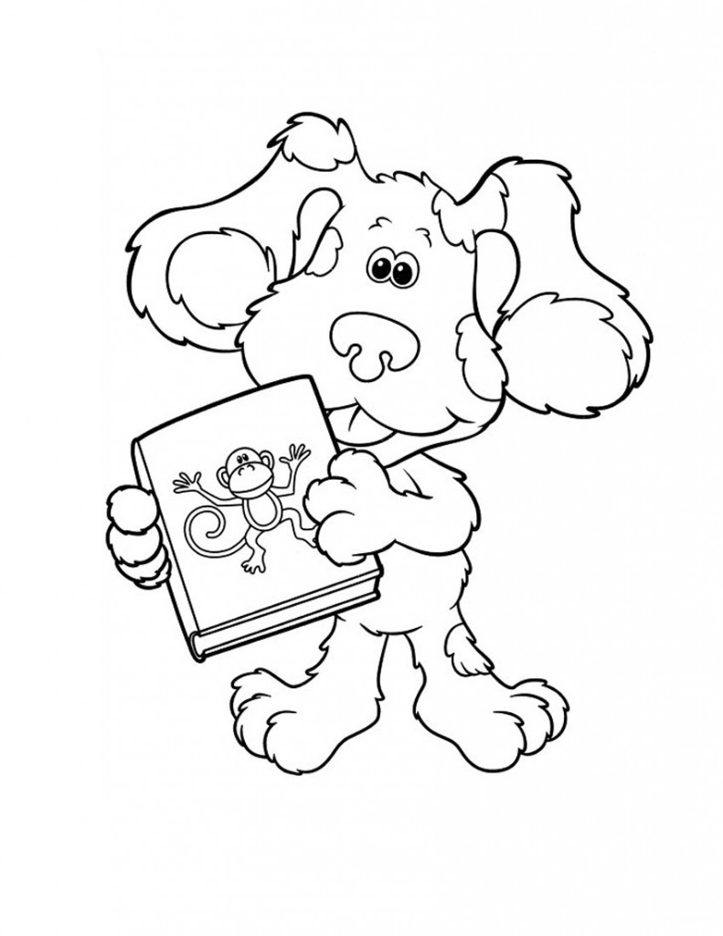 Cute Blues Clues Coloring Pages