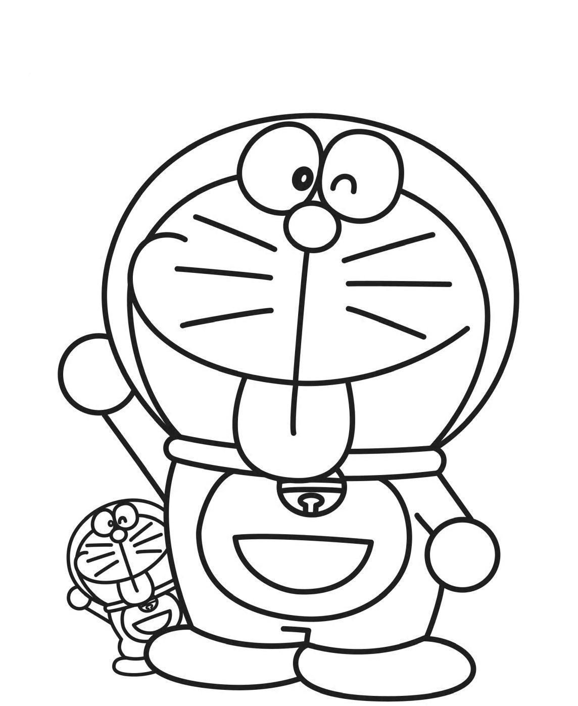 Cute Doraemon Coloring Page