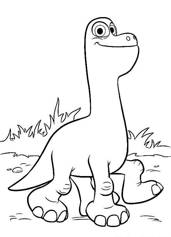 Cute Good Dinosaur Coloring Pages