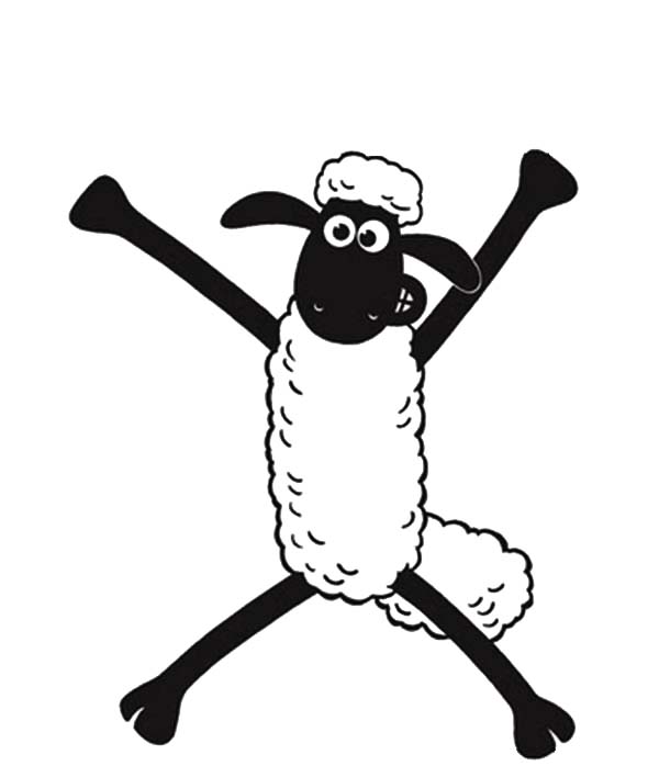 Cute Shaun The Sheep Coloring Pages