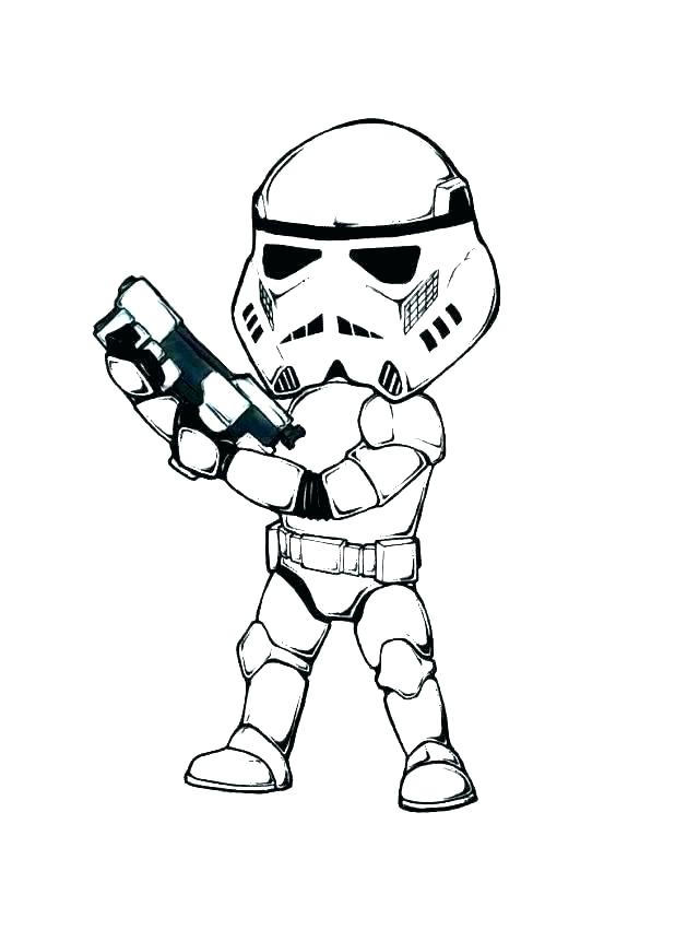 Cute Stormtrooper Coloring Pages