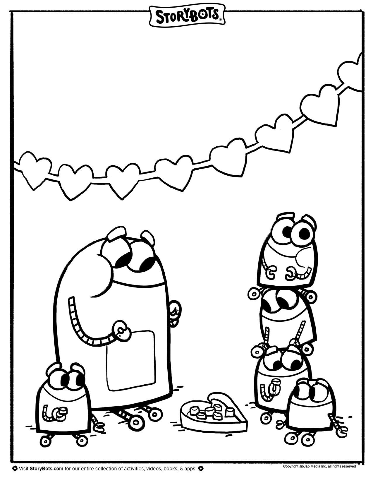 Cute Storybots Coloring Pages