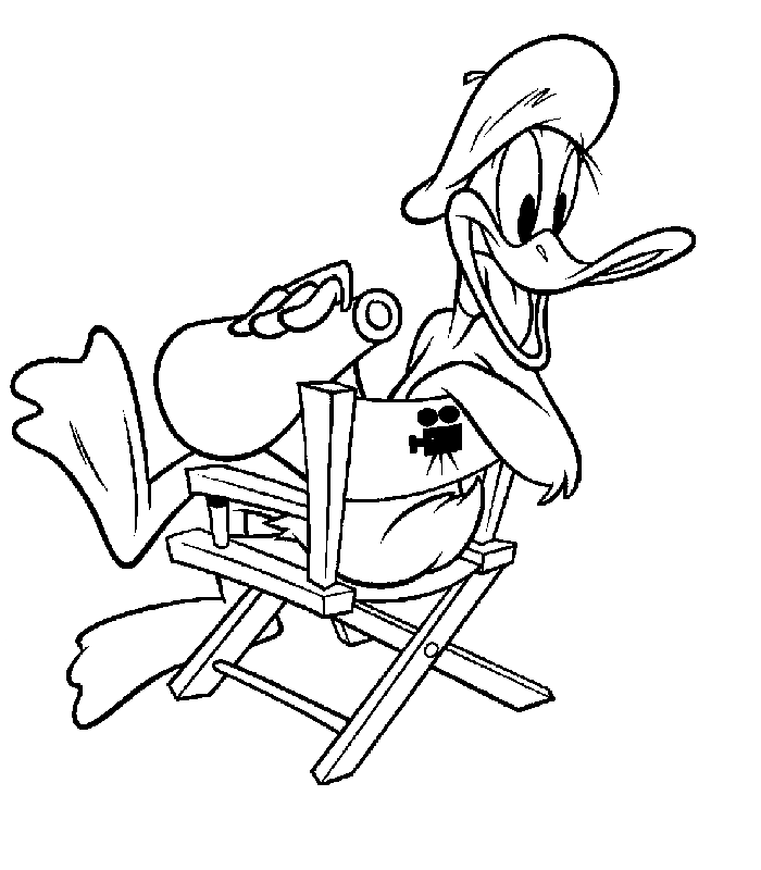 Daffy Duck Director Coloring Pages