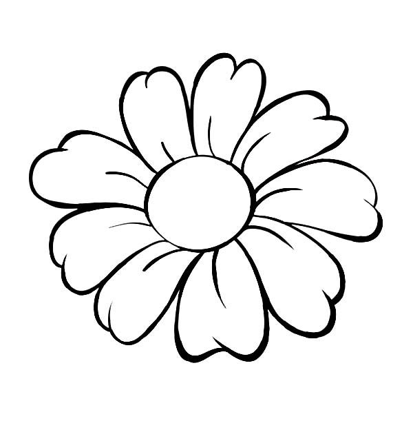 Daisy Head Coloring Page