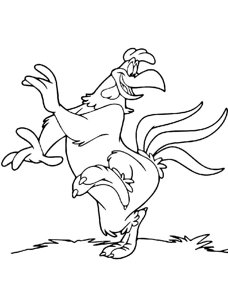 Dancing Foghorn Leghorn Coloring Pages