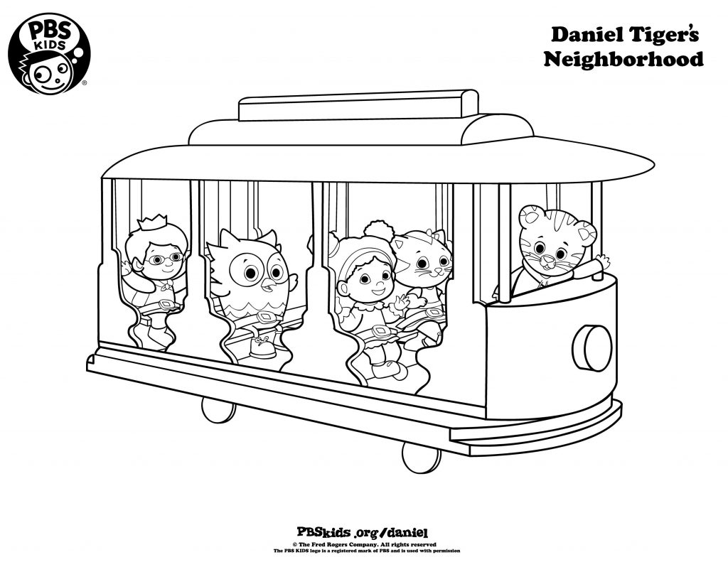 Daniel Tigers Neighborhood Coloring Pages