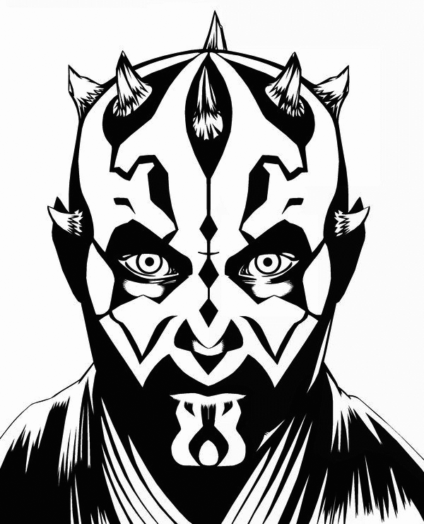 Darth Maul Coloring Page