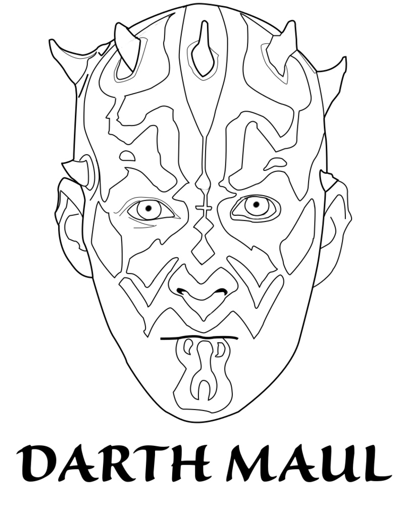 Darth Maul Coloring Pages