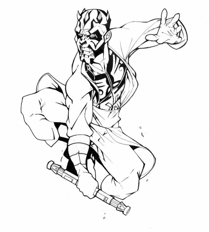 Darth Maul Sith Coloring Pages