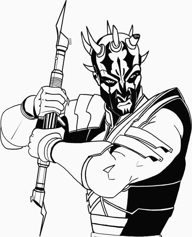 Darth Maul Star Wars Coloring Pages