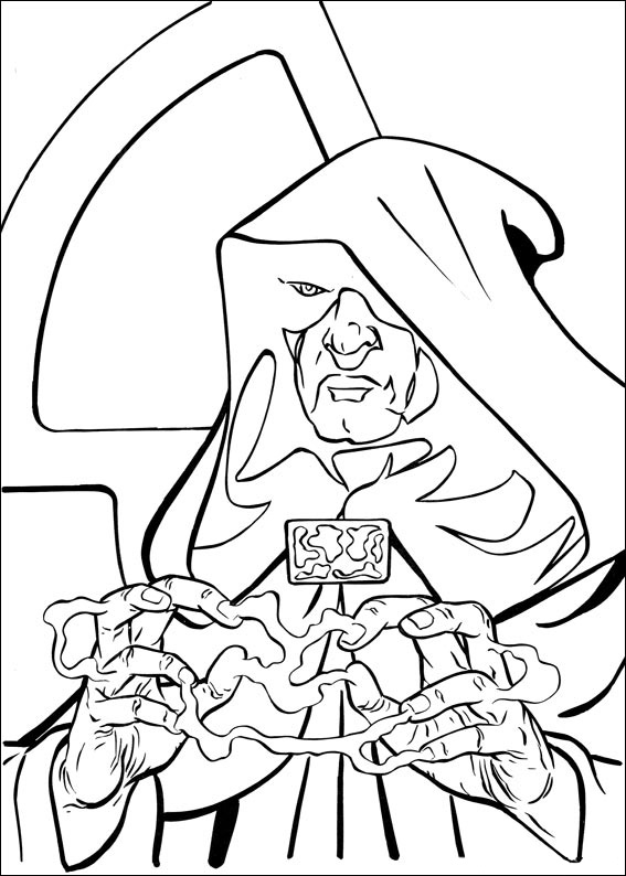 Darth Sidious Energy Coloring Pages