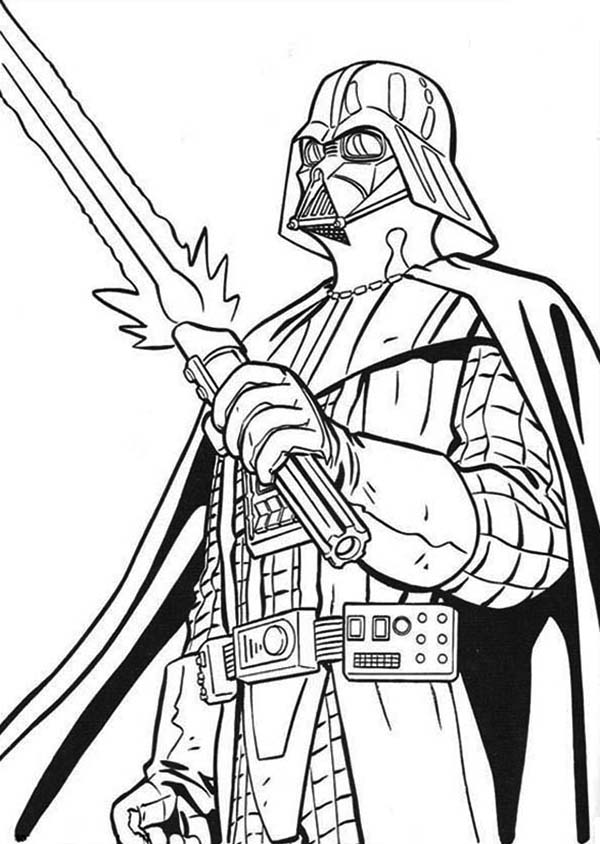 Darth Vader Clone Wars Coloring Page