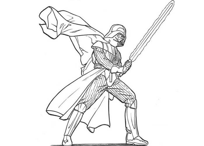 Darth Vader Coloring Page Printable