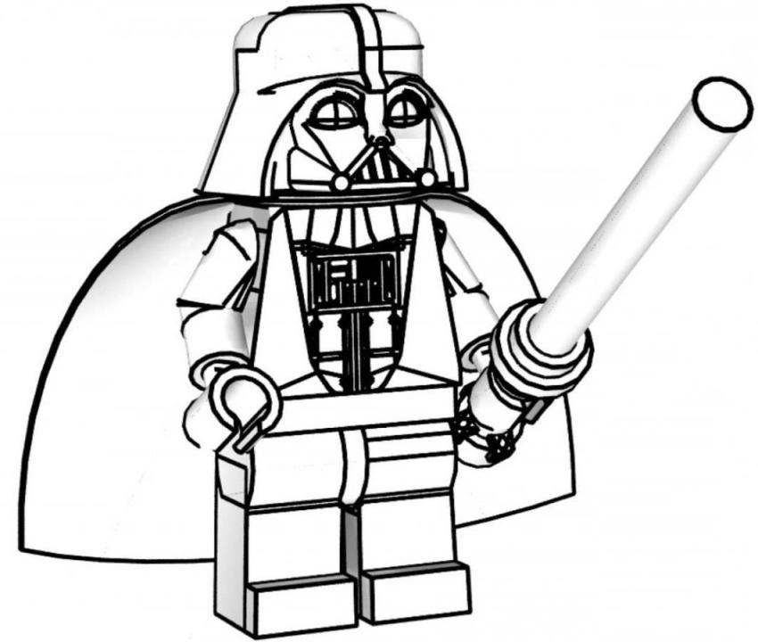 Darth Vader Lego Star Wars Coloring Pages