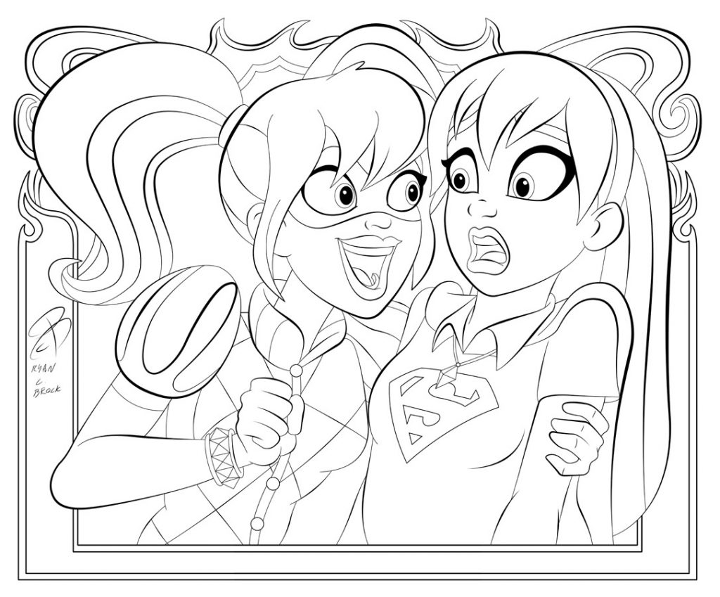 DC Kids Superhero Girls Coloring Pages