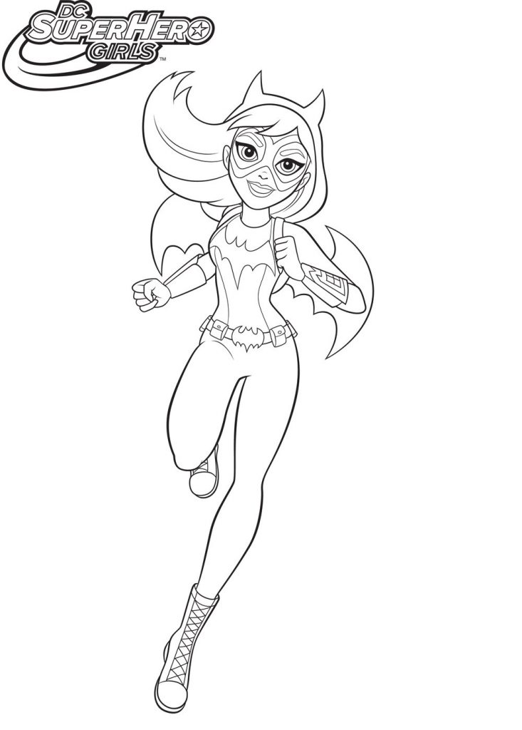 DC Superhero Bat Girl Coloring Page