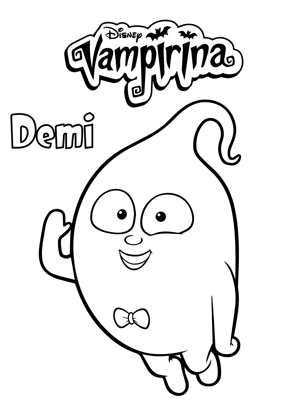 Demi Vampirina Coloring Pages