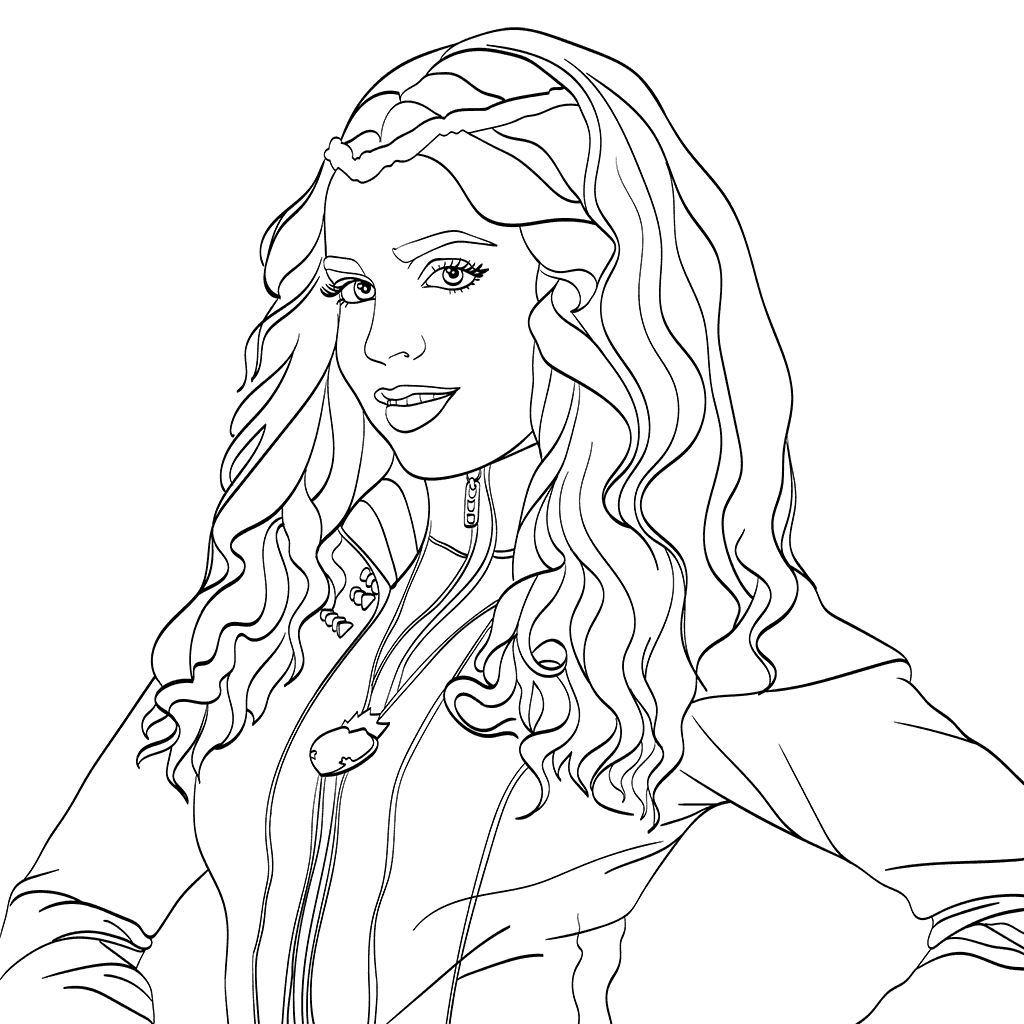 Descendants Coloring Pages - Audrey