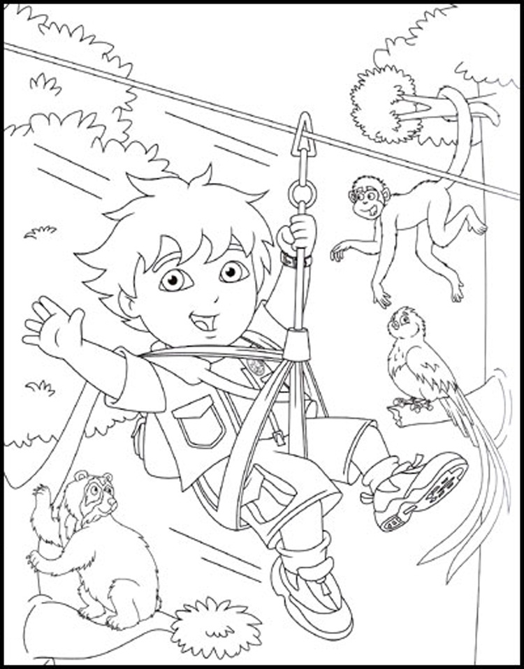 Diego Coloring Page Printable