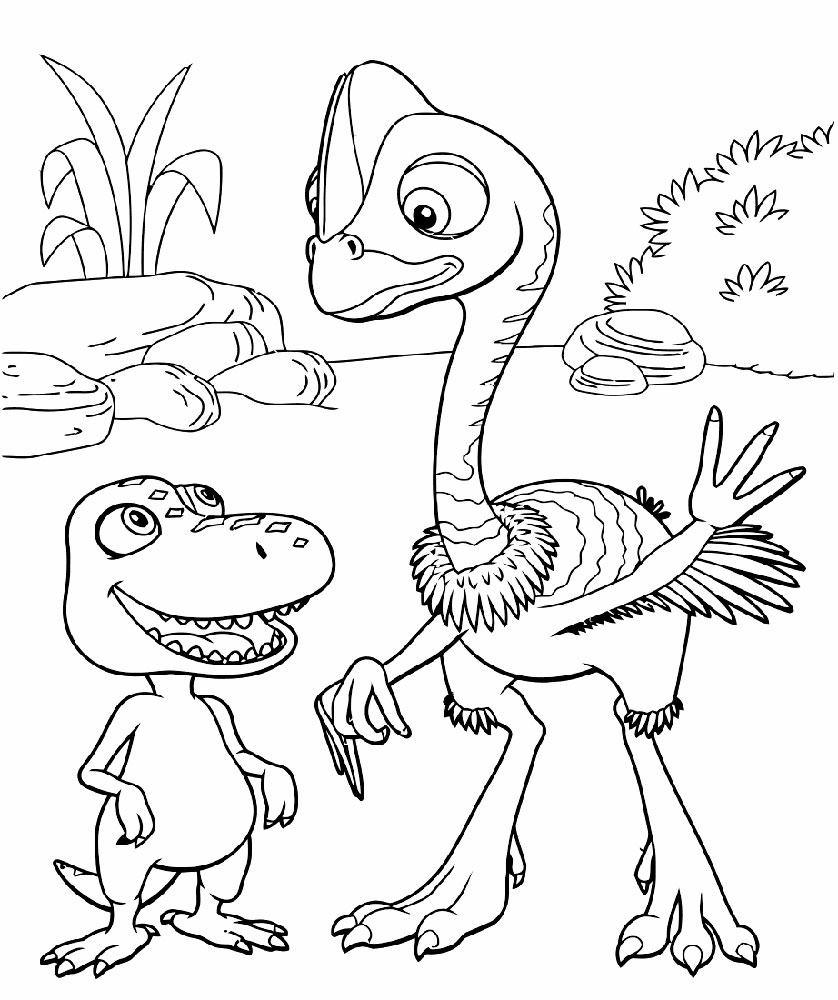 Dinosaur Train Character Coloring Page