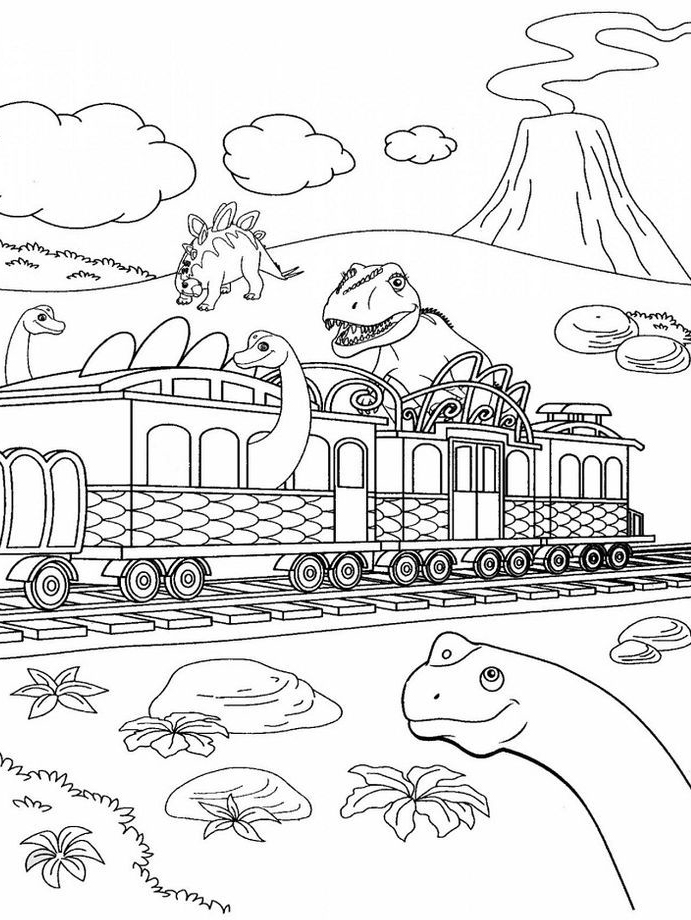 Dinosaur Train Coloring Pages