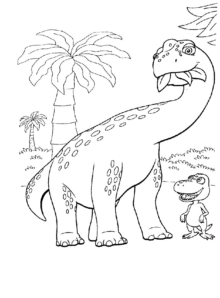 Dinosaur Train Printable Coloring Page