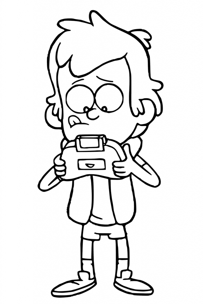 Dipper Pines Gravity Falls Coloring