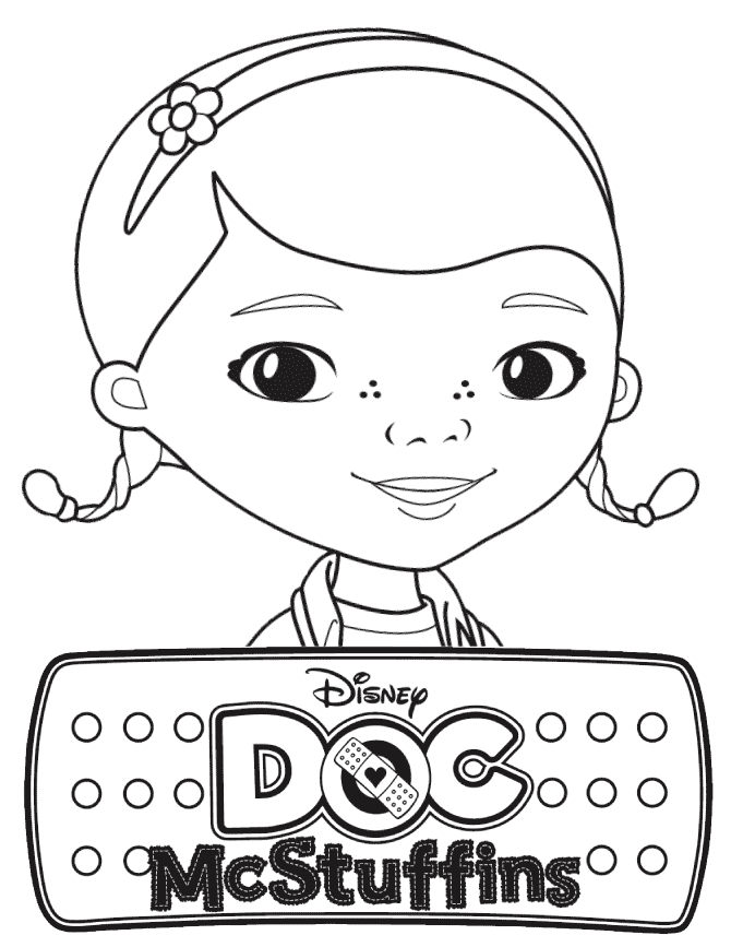 Doc McStuffins Coloring Pages Dotti