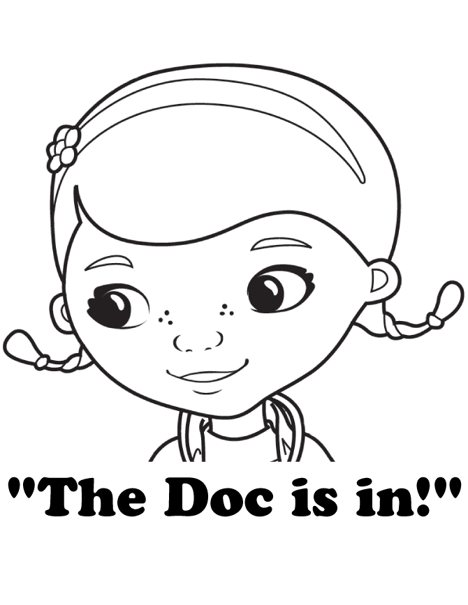 Doc McStuffins Coloring Pages - The Doc is in