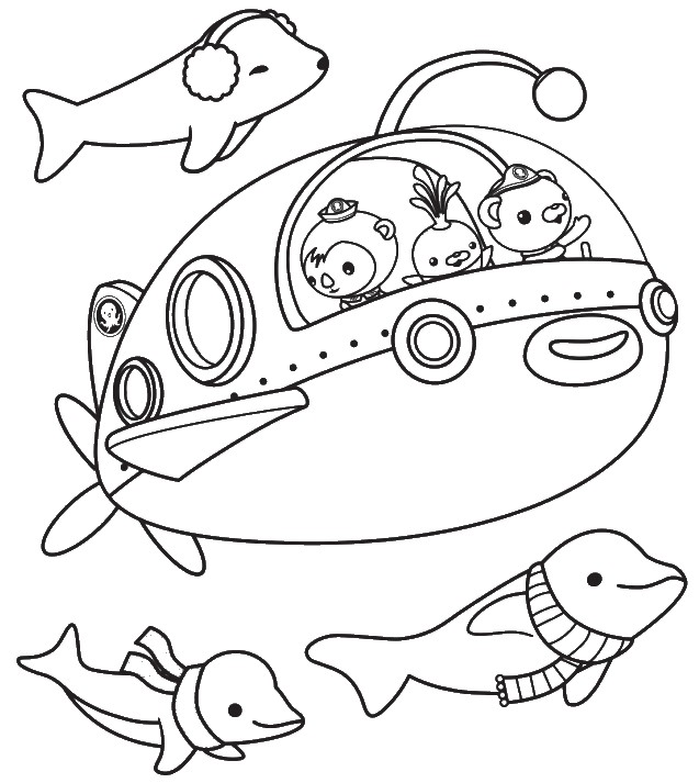 Dolphins - Octonauts Coloring Pages